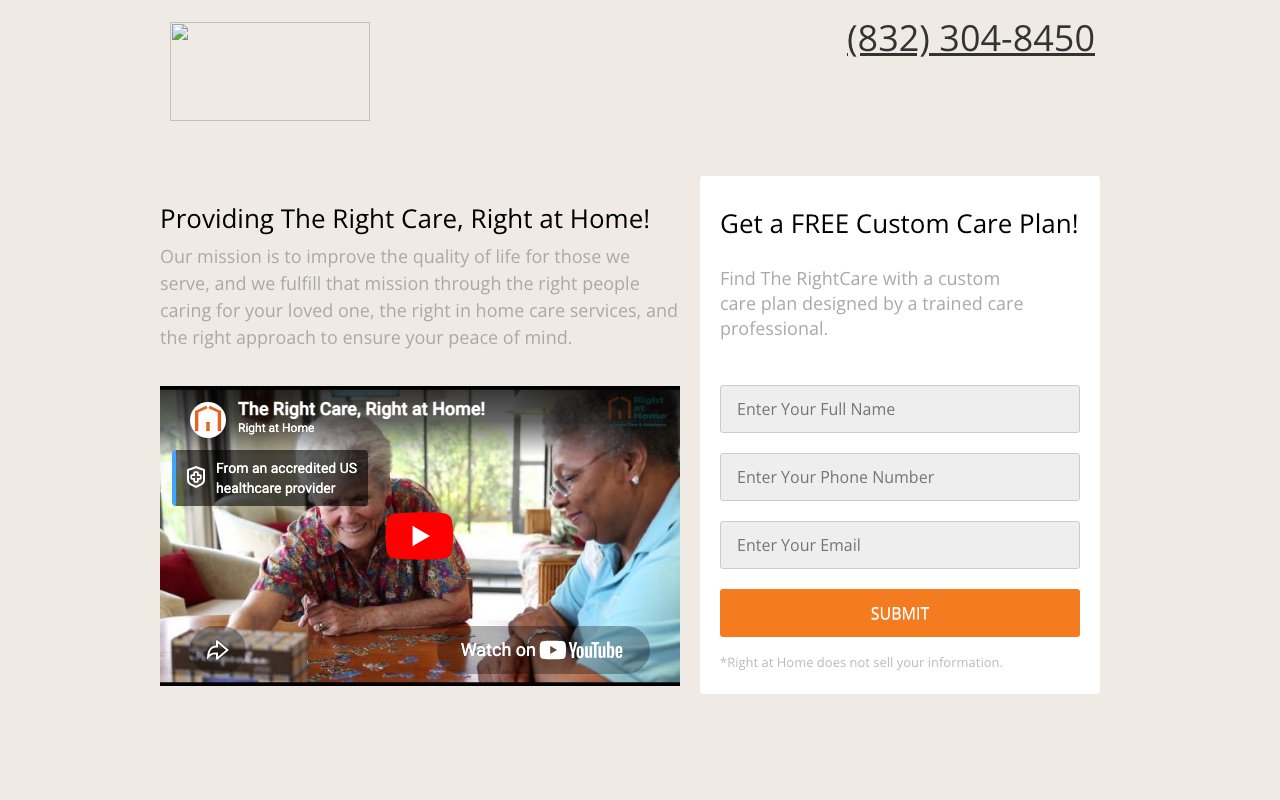 Right at Home Woodlands-Conroe — homepage
