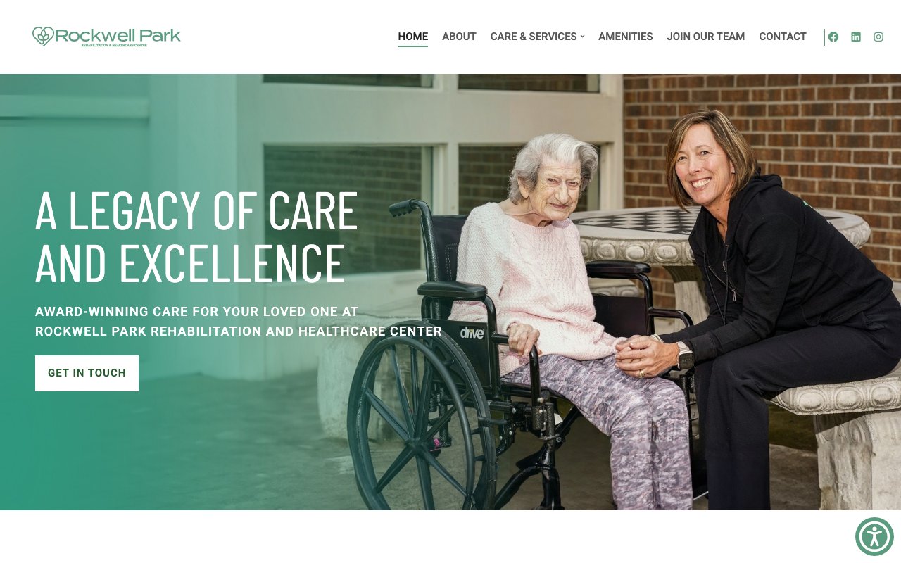 Rockwell Park Rehabilitation and Healthcare Center — homepage