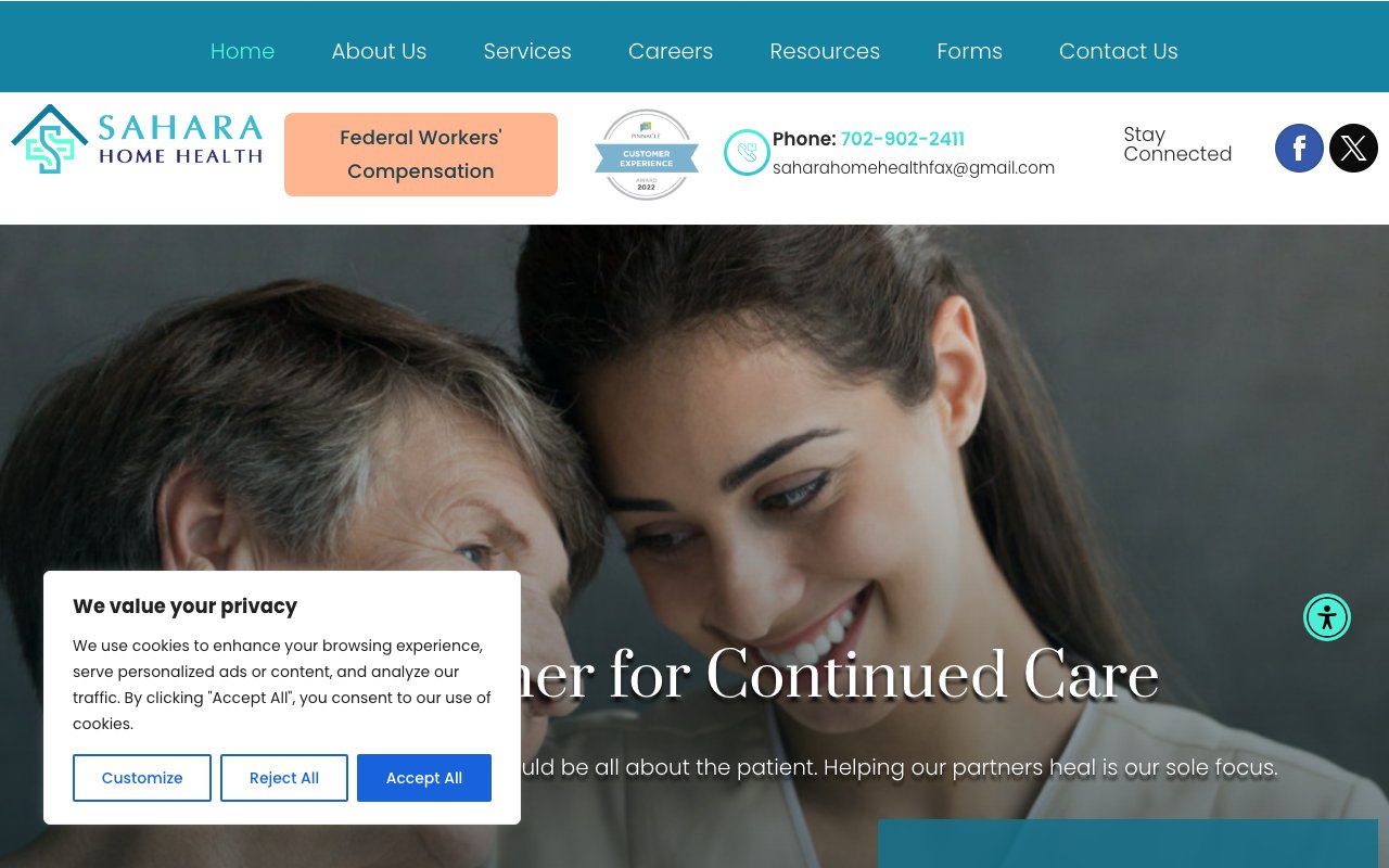 SAHARA HOME HEALTH — homepage