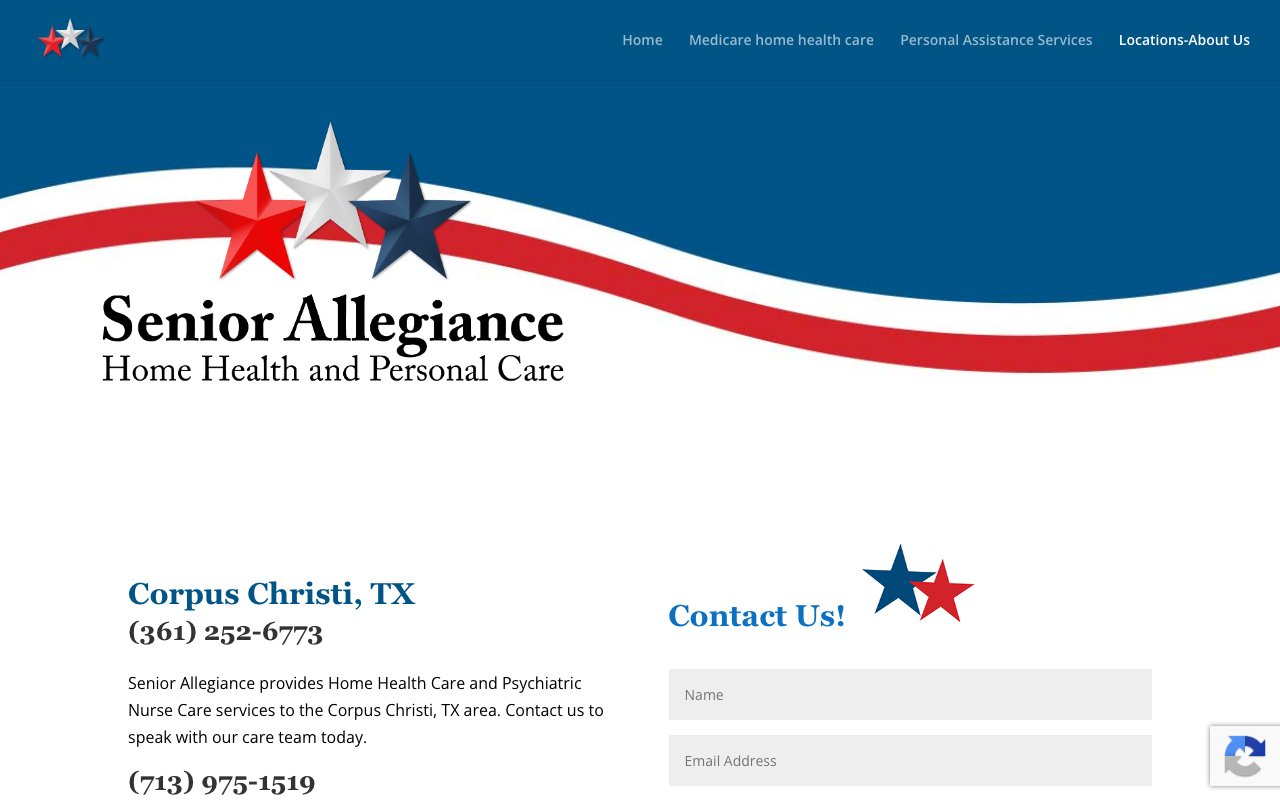 SENIOR ALLEGIANCE — homepage