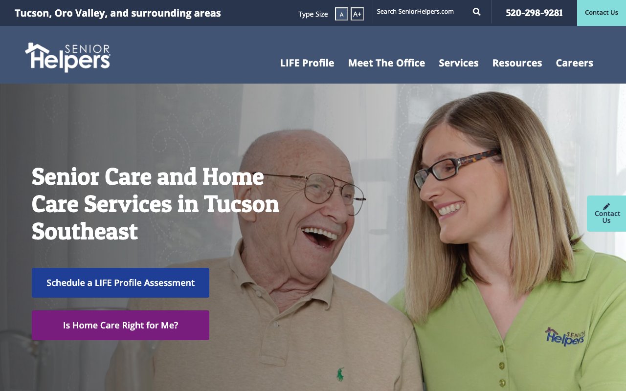 Senior Helpers Tucson Southeast — homepage