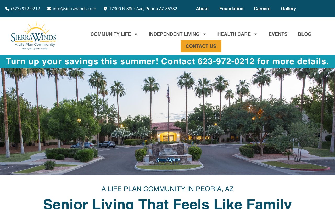 Sierra Winds — homepage