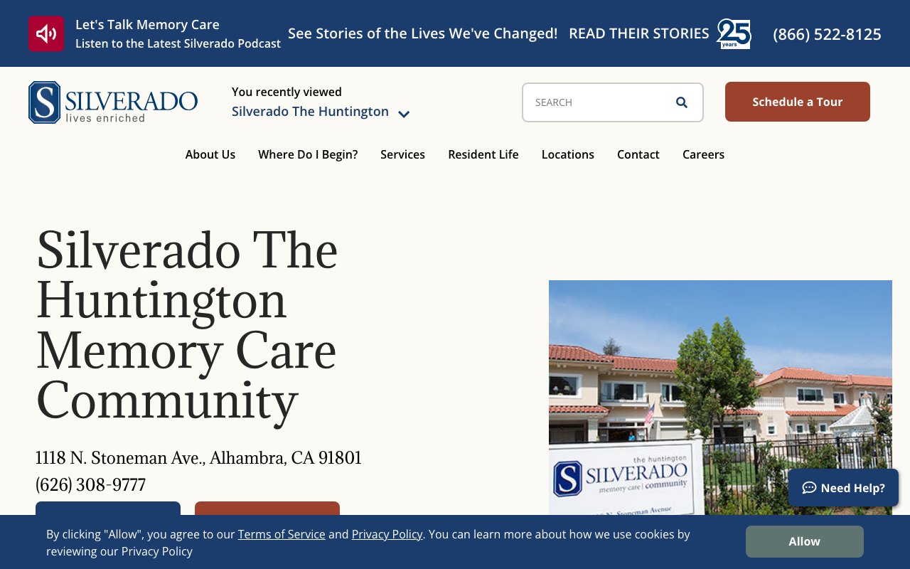 Silverado The Huntington — homepage