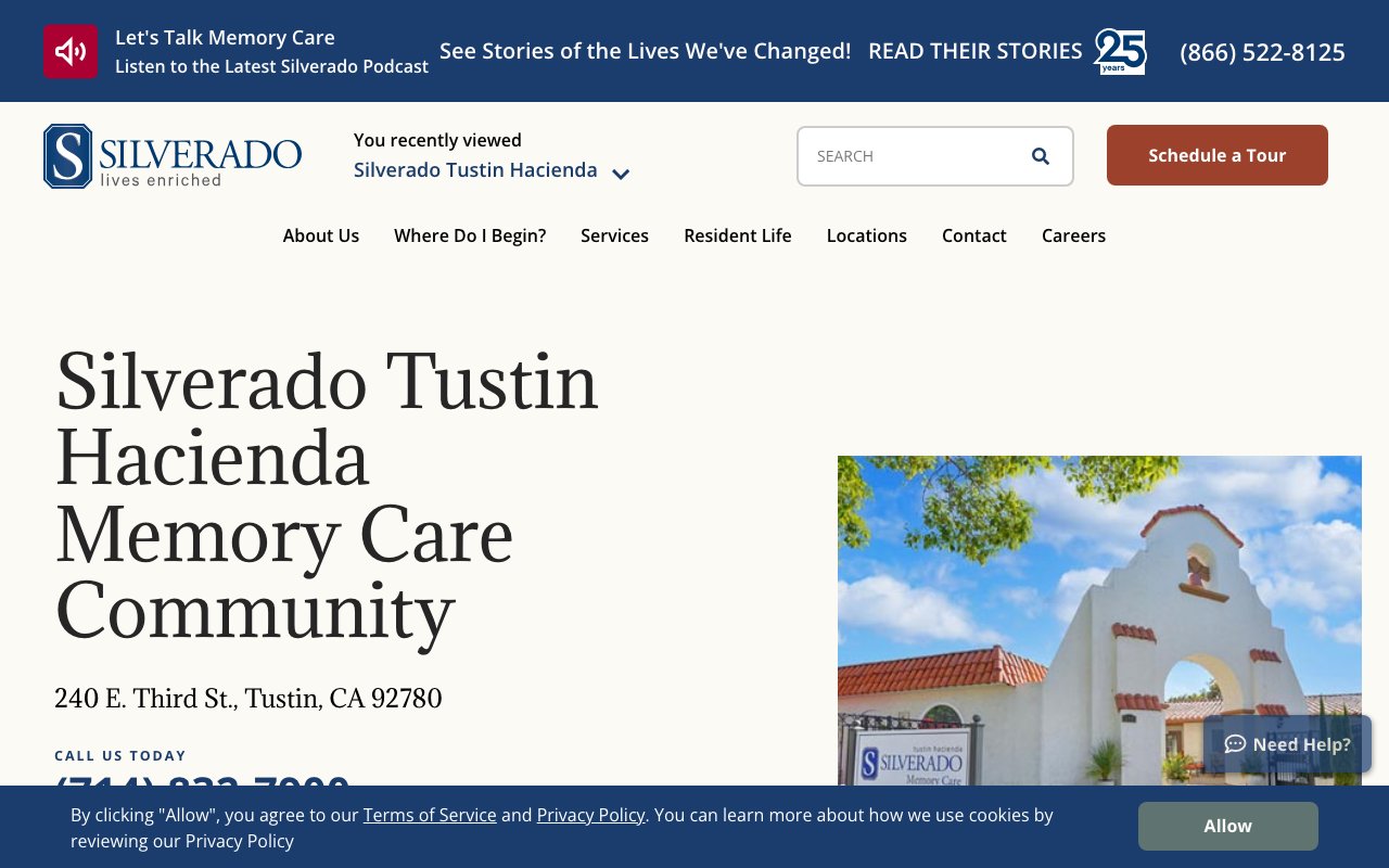 Silverado Tustin Hacienda — homepage