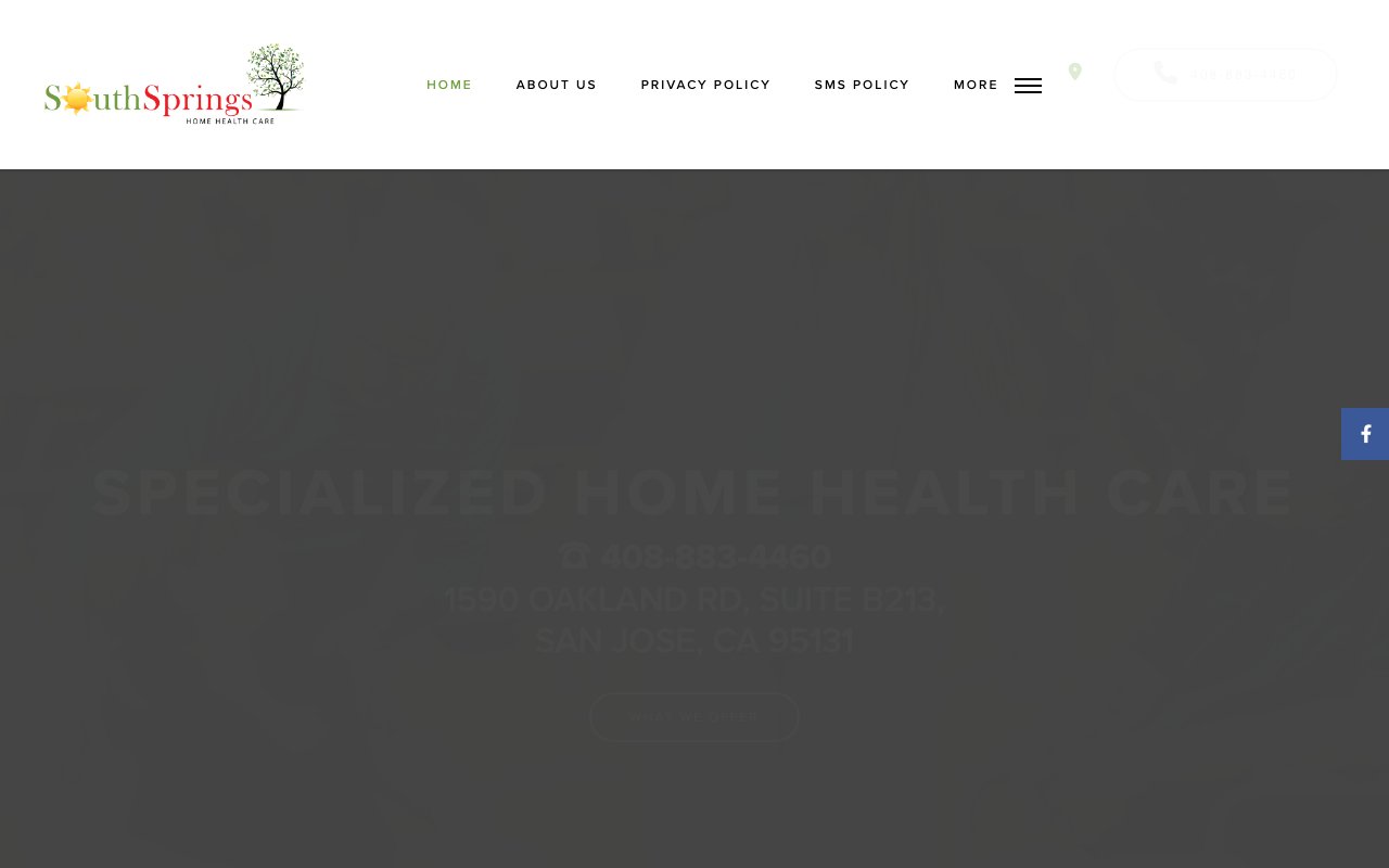 SOUTH SPRINGS HOME HEALTH CARE — homepage