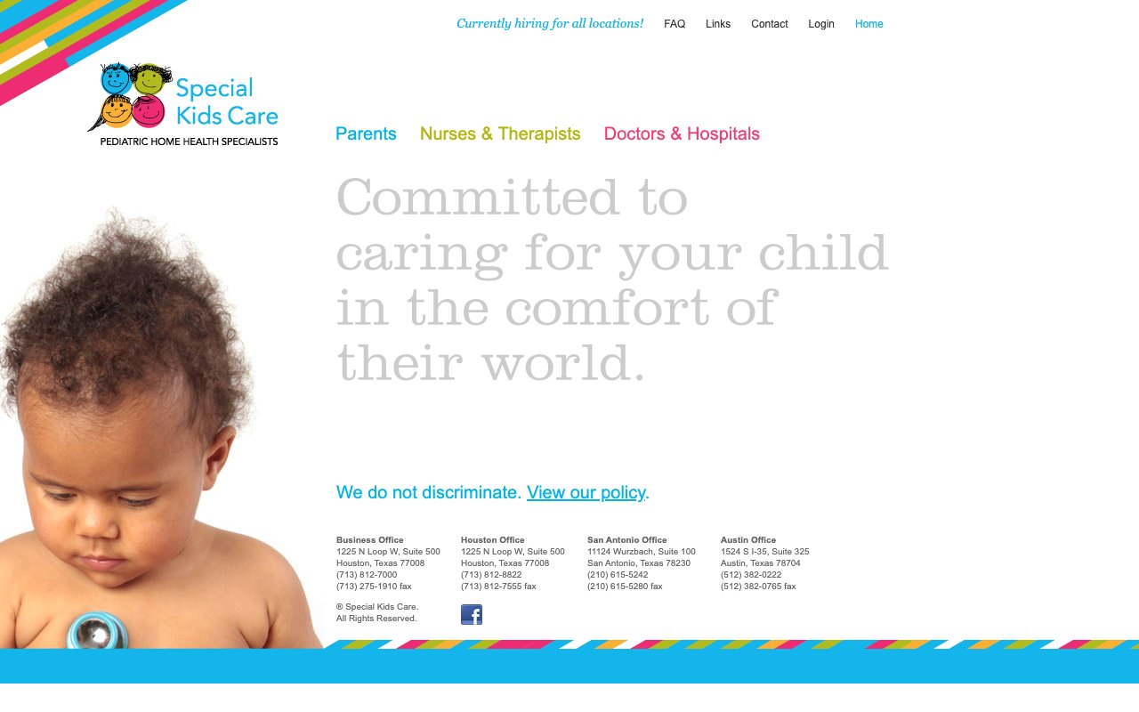 SPECIAL KIDS CARE — homepage