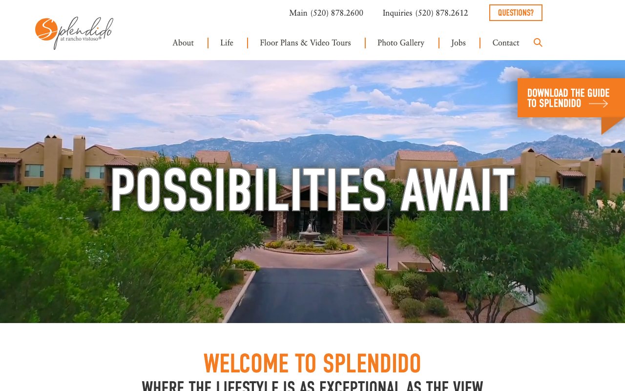 SPLENDIDO AT RANCHO VISTOSO — homepage