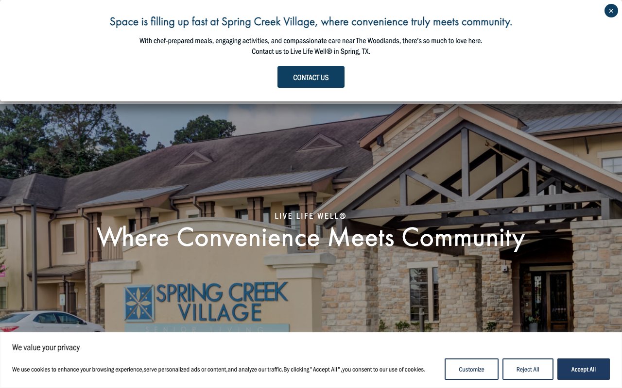 Spring Creek Village — homepage