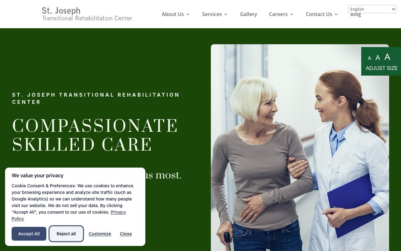 St. Joseph Transitional Rehabilitation Center — homepage