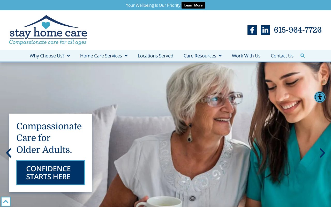 Stay Home Care — homepage