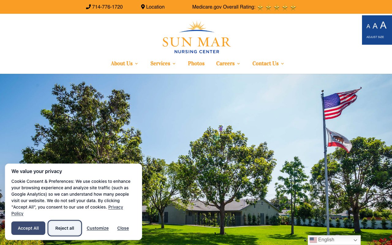 SUN MAR NURSING CENTER — homepage
