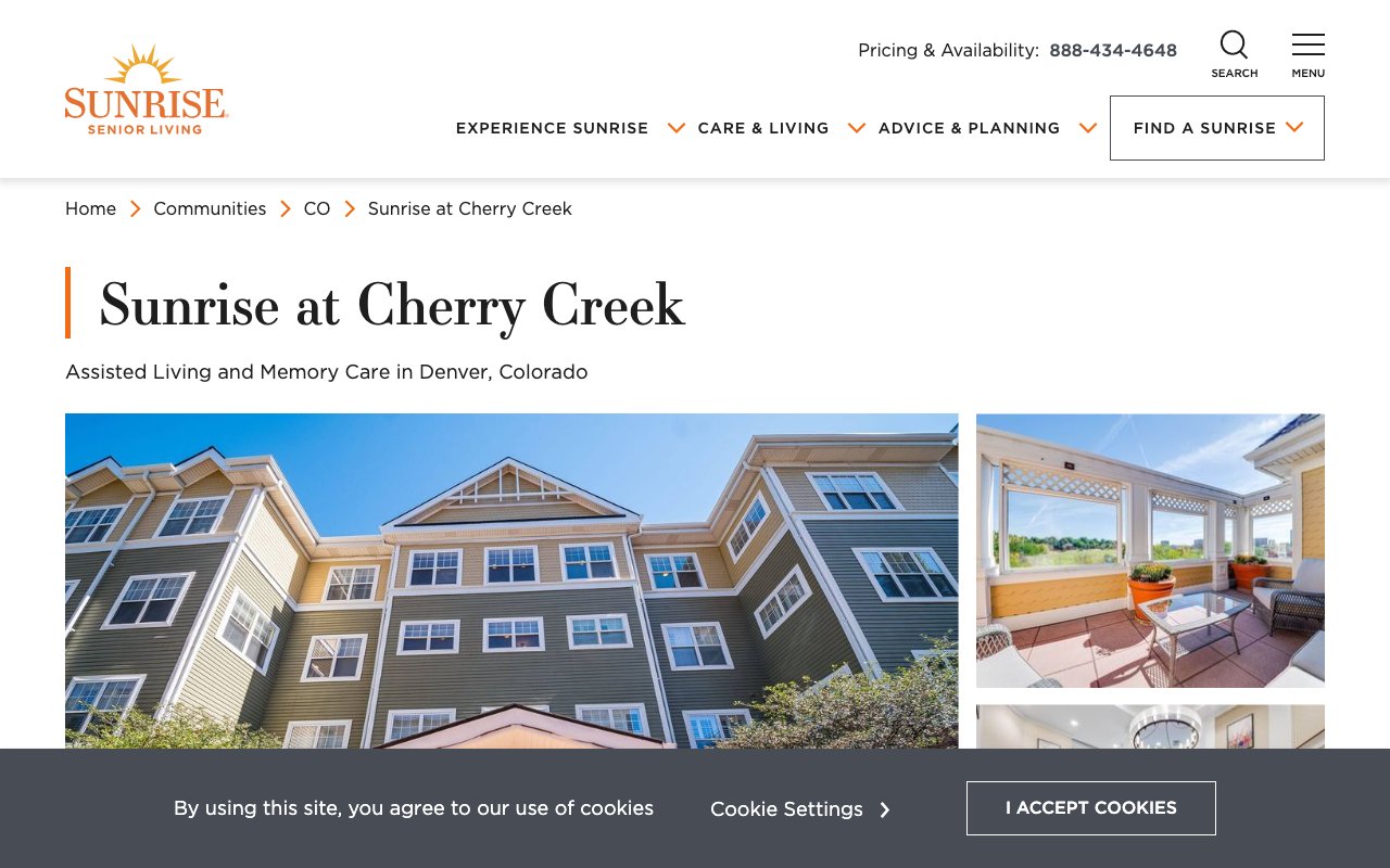 Sunrise at Cherry Creek — homepage