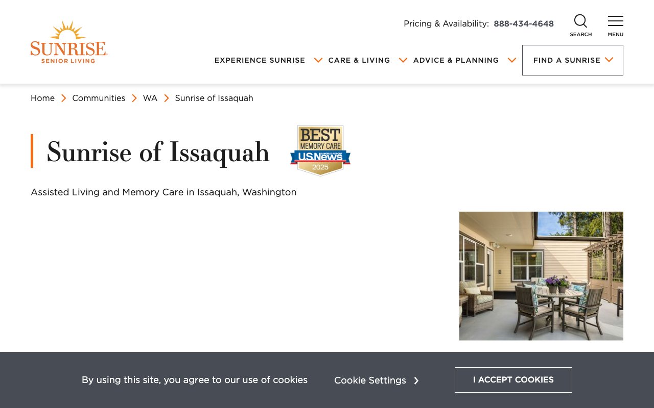 Sunrise of Issaquah — homepage