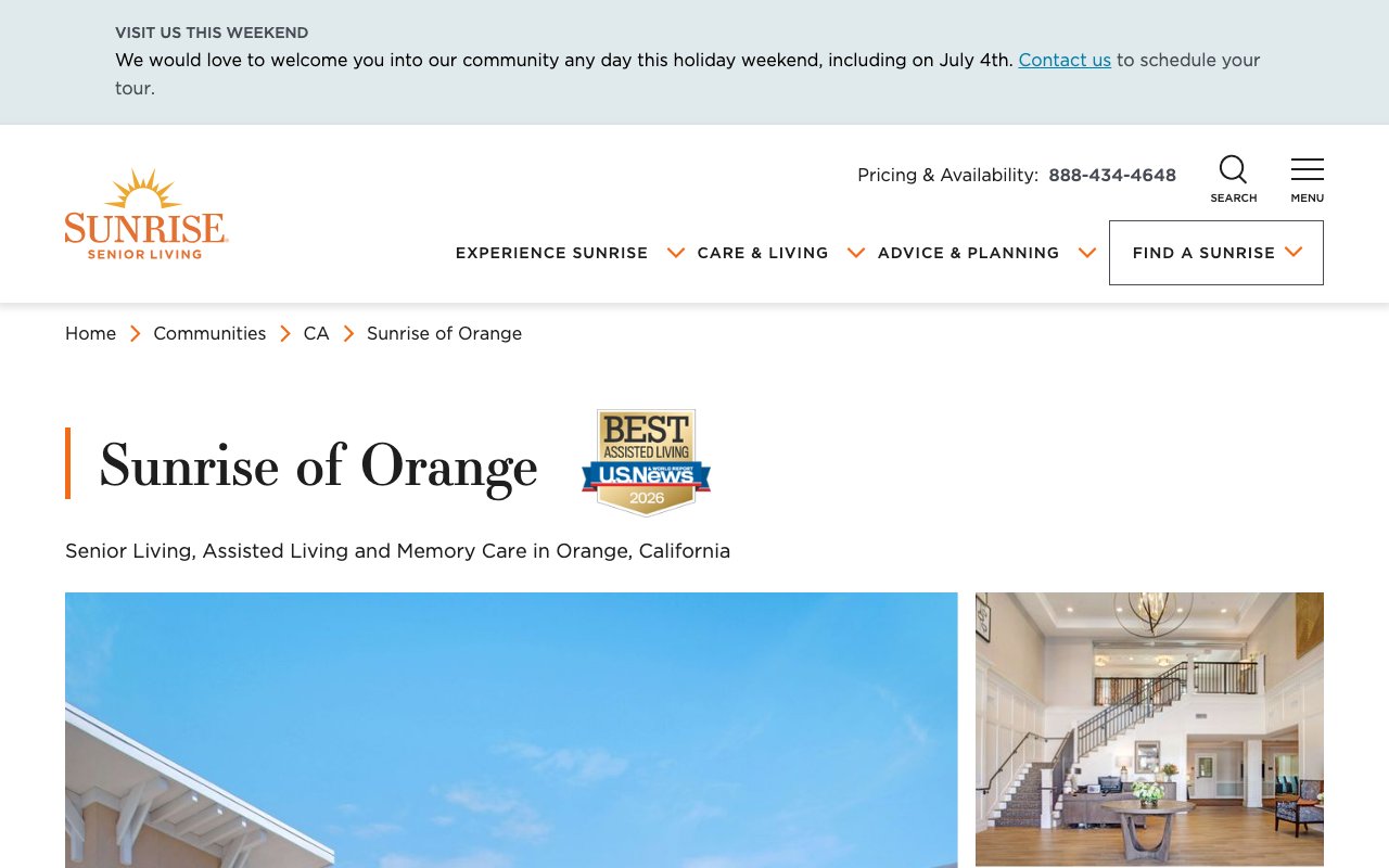 Sunrise of Orange — homepage