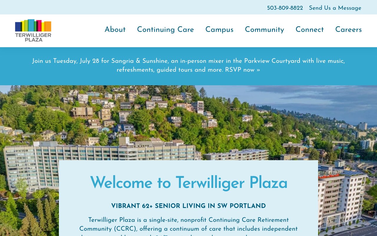 Terwilliger Plaza — homepage