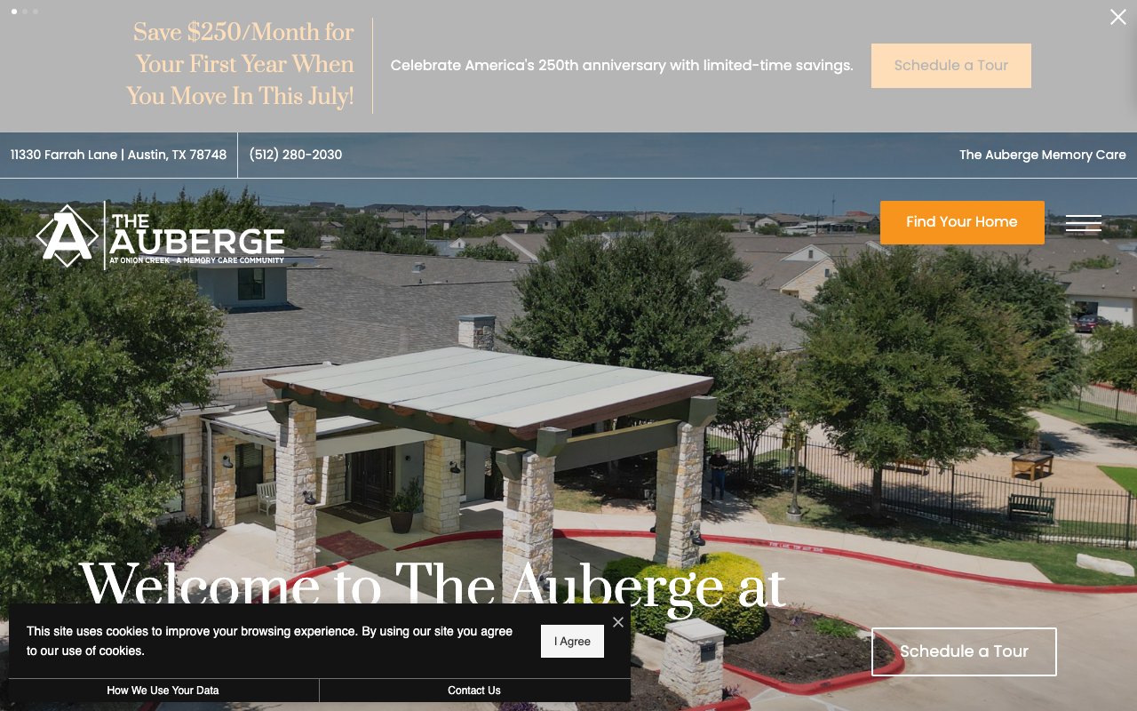 The Auberge at Onion Creek — homepage
