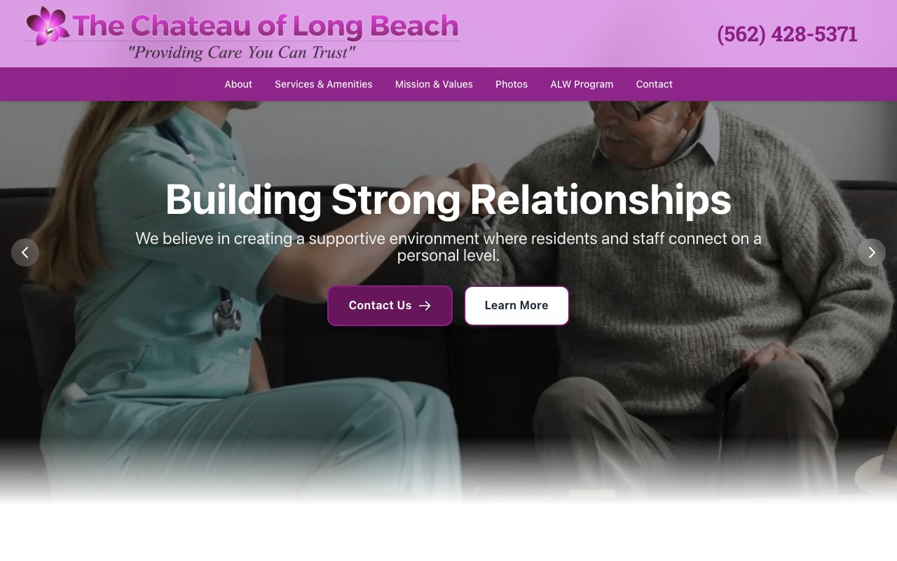 The Chateau of Long Beach — homepage