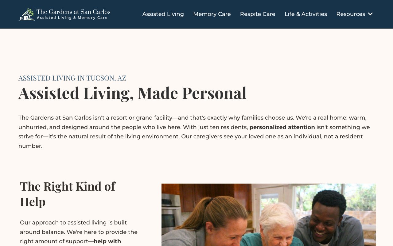 The Gardens at San Carlos — homepage