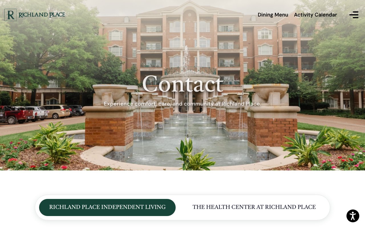 THE HEALTH CENTER AT RICHLAND PLACE — homepage