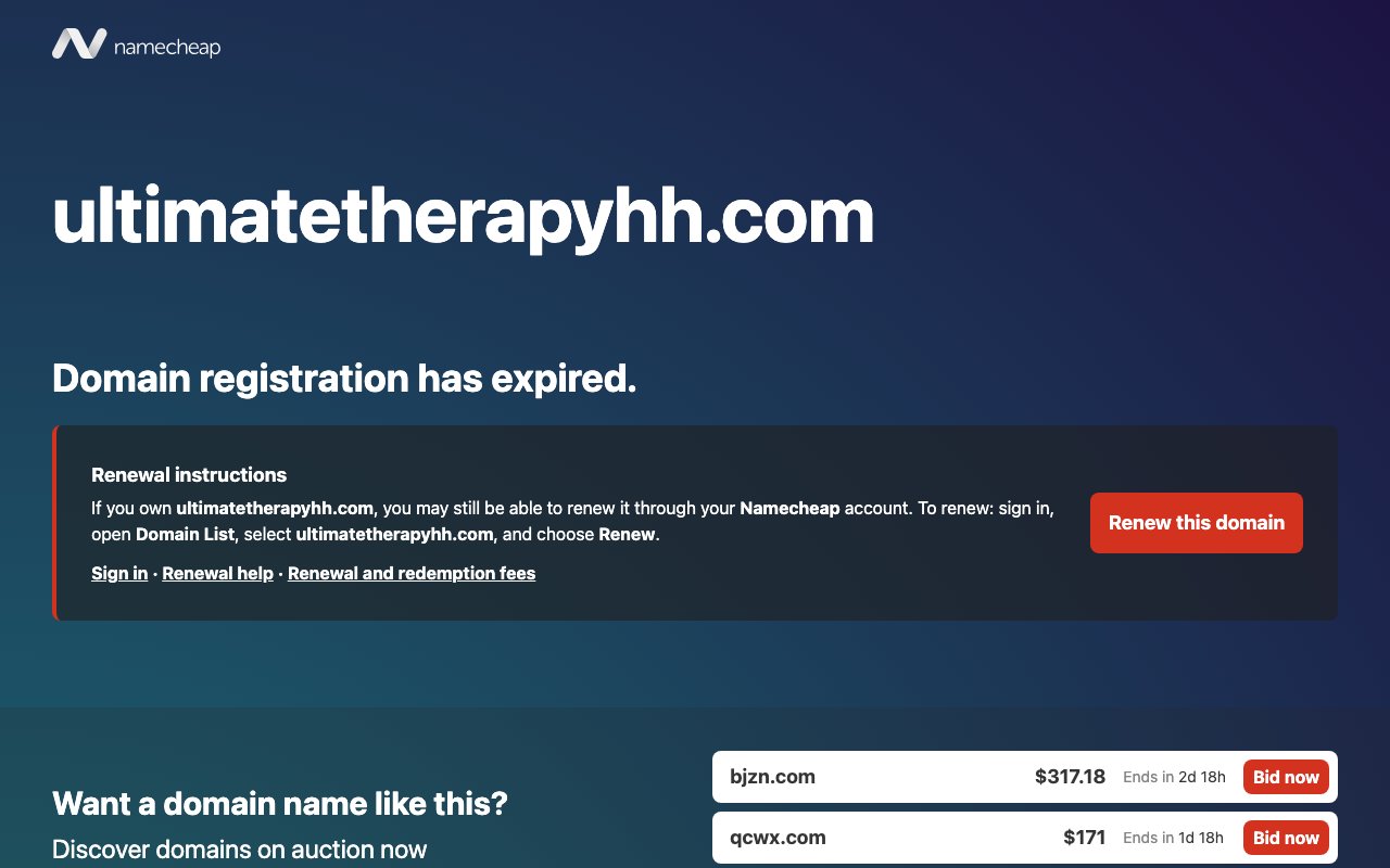 UC ULTIMATE THERAPY SERVICES INC — homepage