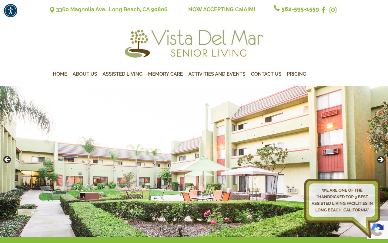Vista Del Mar Senior Living — homepage