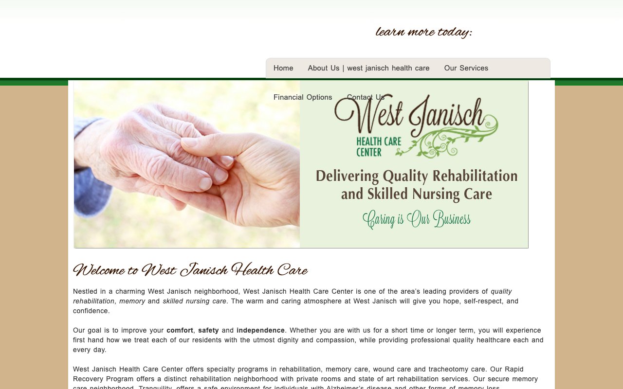West Janisch Health Care Center — homepage
