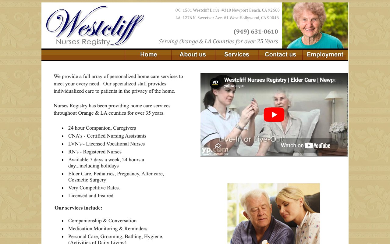 Westcliff Nurses Registry — homepage