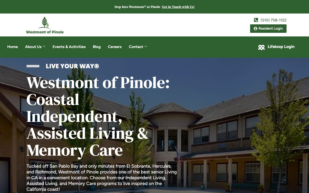 Westmont of Pinole — homepage