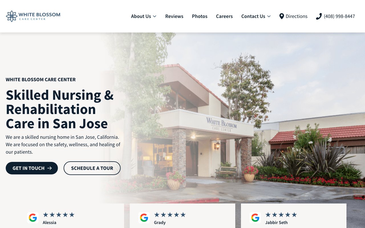 WHITE BLOSSOM CARE CENTER — homepage